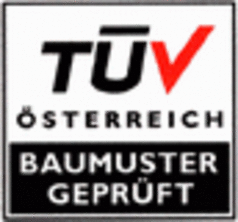 TÜV Österreich Baumuster geprüft Siegel